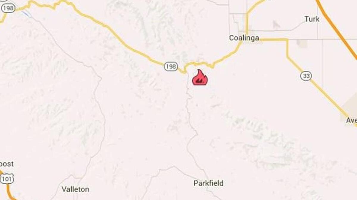 Location of Curry Fire
