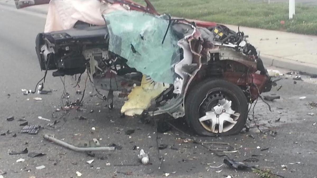 The driver of a red Nissan was killed in a northeast Fresno accident around 1:10 a.m. Saturday.