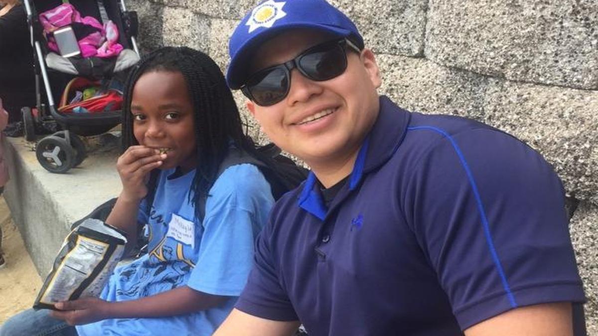 Dozens of kids from Fresno visited the Monterey Bay Aquarium Saturday, March 18, 2017 on a trip organized by officers with the Fresno Police Department.