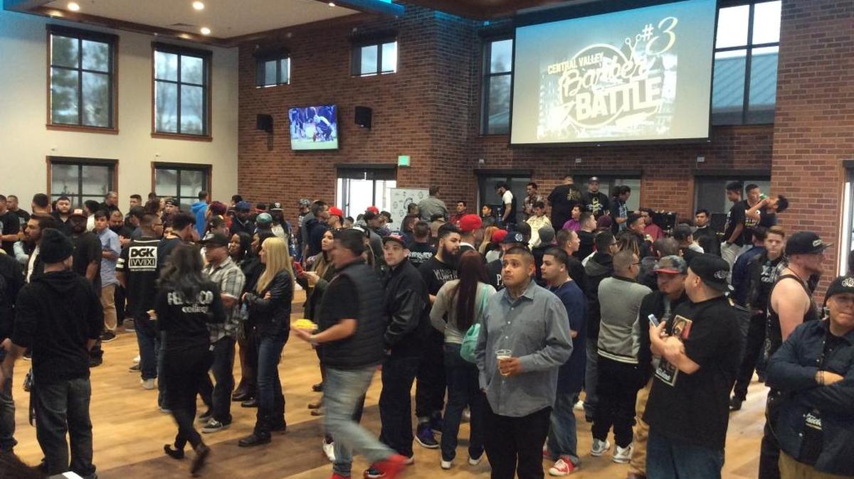 The crowd watches barbers from around California compete during the Central Valley Barber Battle in January at the new Falls Event Center in northwest Fresno. A similar venue is planned for Clovis. 
