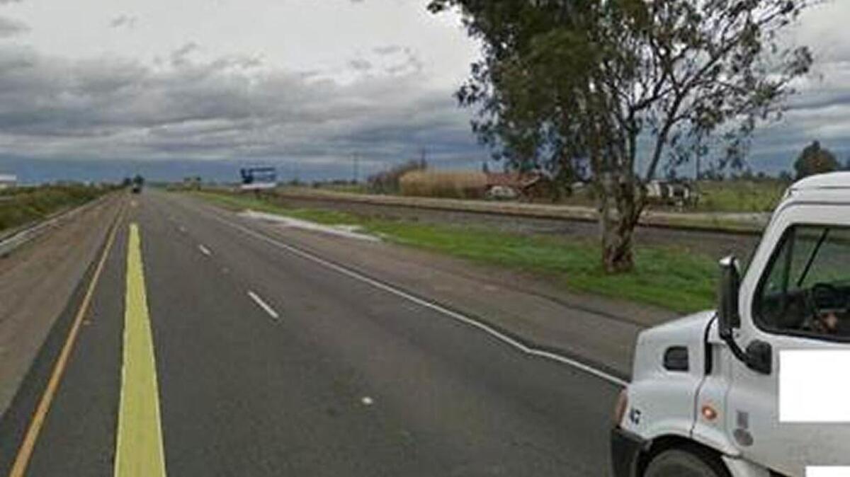 Elise and Robert Sandiford were killed on May 25, 2016, when their RV crashed into this tree on Highway 99 near Avenue 16 in Madera County. The driver of a tractor trailer rig, Chavon Abrams, also was killed.