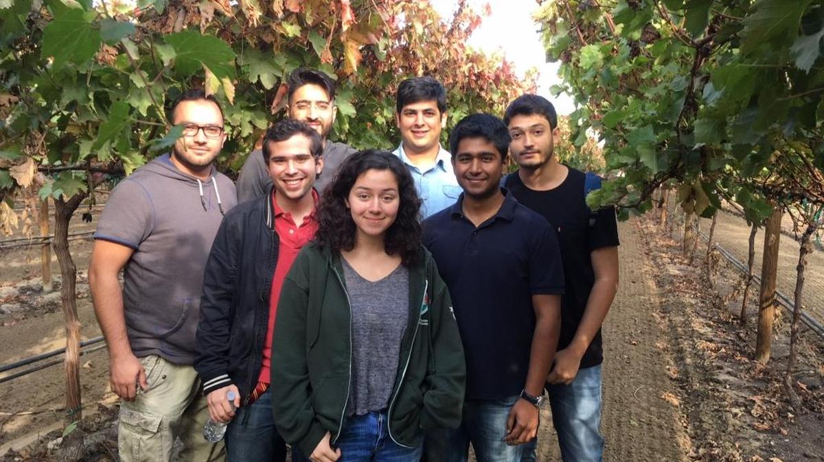 The Calor app team. From left, Shobhit Agarwal, Juan Andrade, Marko Djuliarso, Faith Florez, Basir Navab, Virag Sahai, Vahagen Sinanian