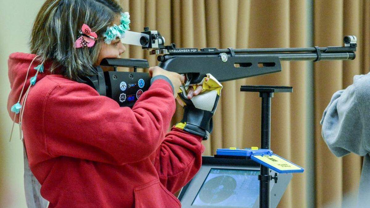 Caption: In this Bee file photo, Cassandra Rodriguez of Parlier competed during the national 2016 Junior Reserve Officer Training Corps Three-Position National Championship in Anniston, Alabama. She won a gold medal for her marksmanship, making her the No. 1 shooter in the nation for her division.