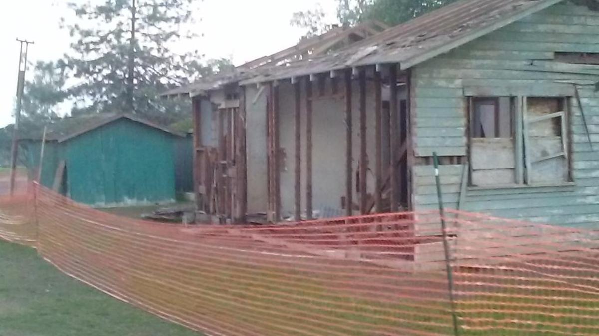 The Tulare County Parks Division is demolishing this building in Pixley park.