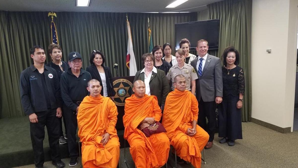 Fresno County officials on Monday met in Fresno with leaders of the Thai community of Southern California to talk about efforts to recover the bodies believed to be those of two Thai tourists whose car ran off a steep cliff on Highway 180 and into Kings River on July 26. The car remains stuck in the river and the sheriff’s office reports that two bodies are inside.