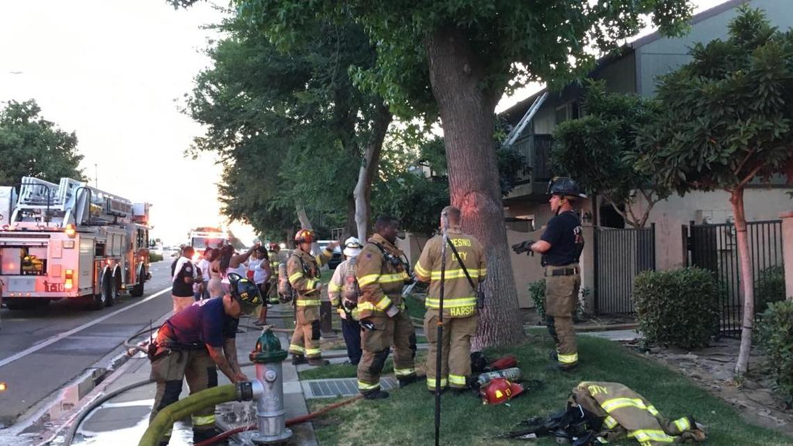 Six people are without a home tonight after a fire damaged their condominium’s in east-central Fresno Friday night.