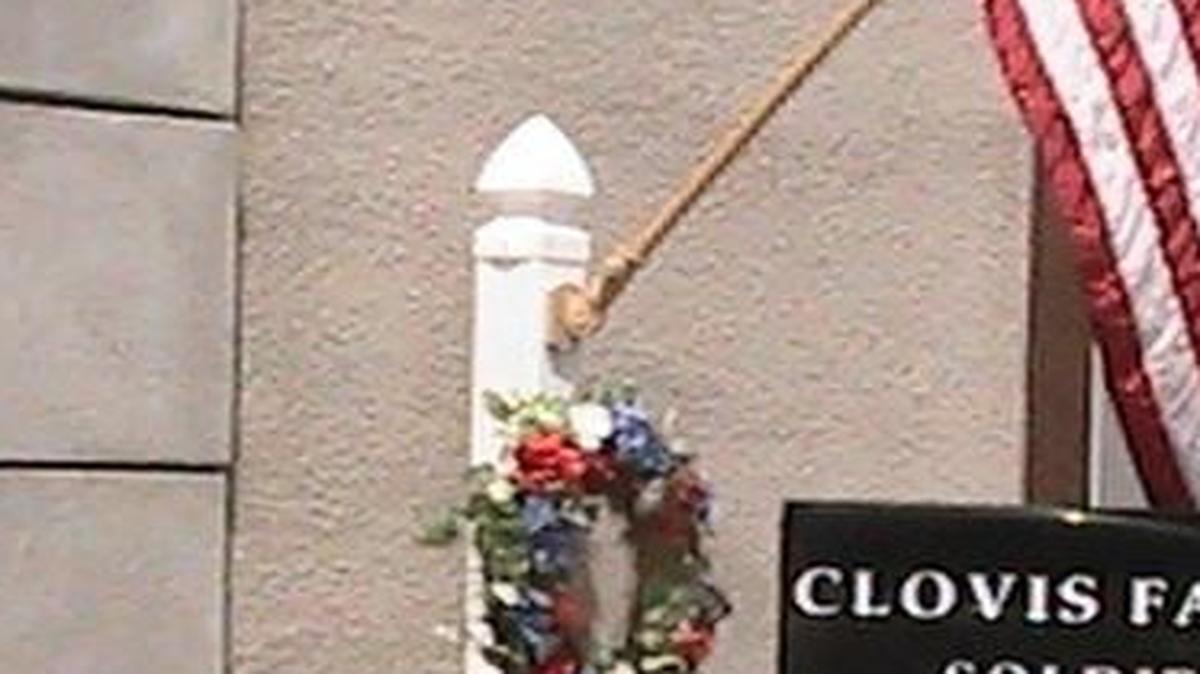 
The memorial outside Sandy’s Country Junction restaurant in Clovis honors 12 men with ties to the city who died in service to their country.
