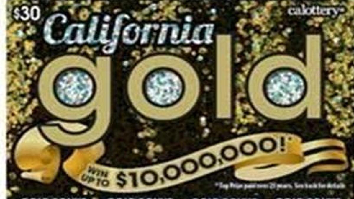 A California Gold scratcher ticket