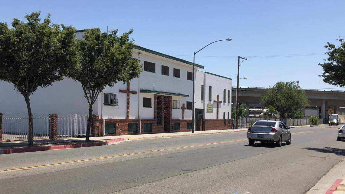 The Fresno Rescue Mission on G Street in downtown Fresno.