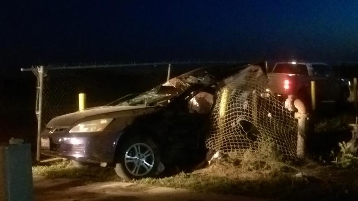 A car was split in two due to the collision near North and Valentine avenues in southwest Fresno, killing the driver instantly.