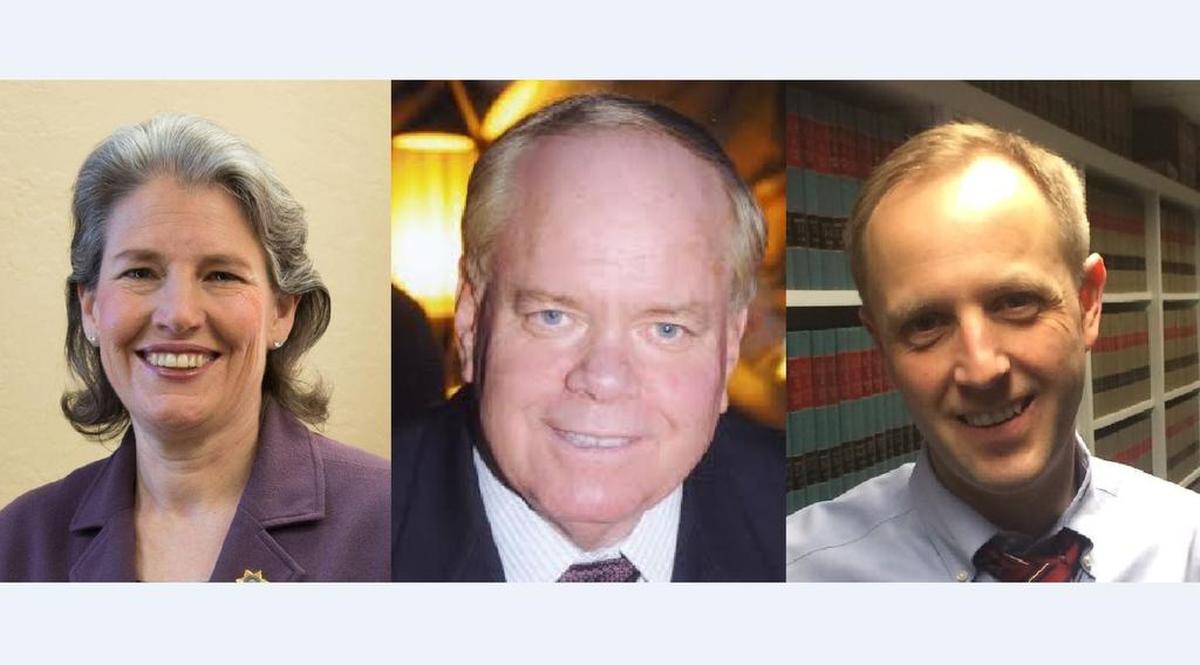 Candidates for Madera County District Attorney are shown here from left to right: Sally Orme Moreno, David Linn and Paul Hornick.