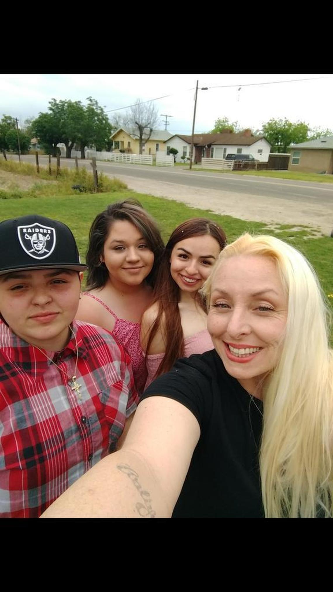 Danielle Dever is pictured with her three daughters. Dever was shot and killed by her longtime boyfriend in their Lemoore home on Sunday, Nov. 26, 2017.