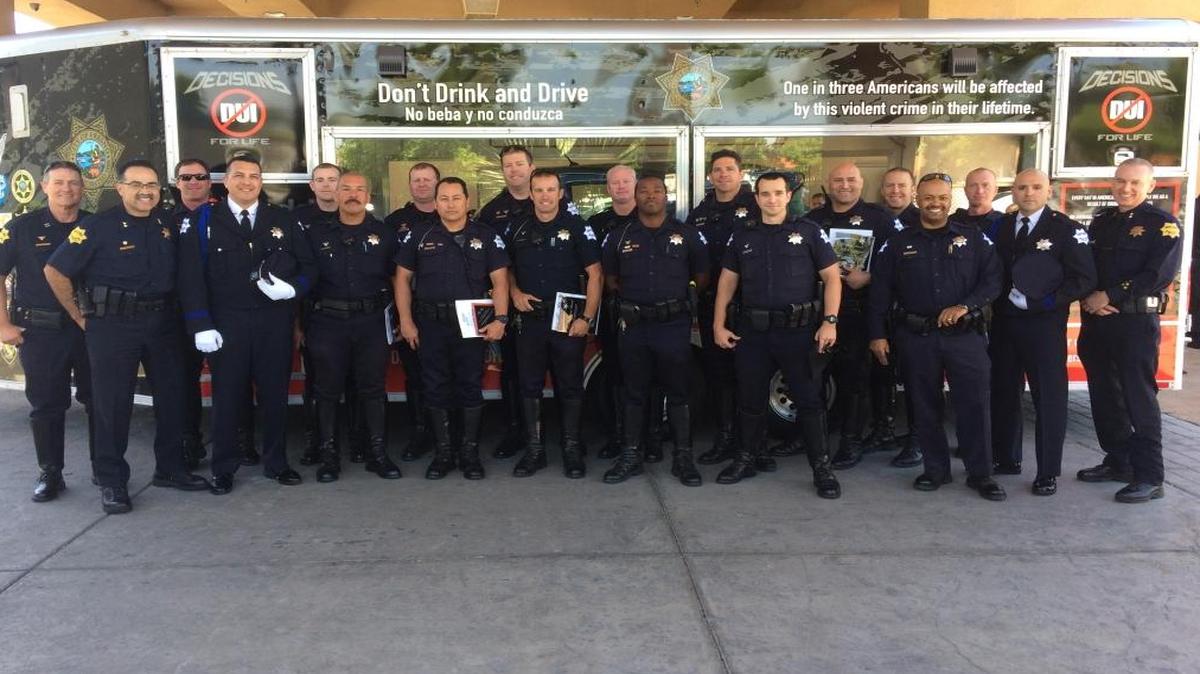 Officers from throughout the central San Joaquin Valley were recognized by Mothers Against Drunk Driving for arresting impaired drivers.