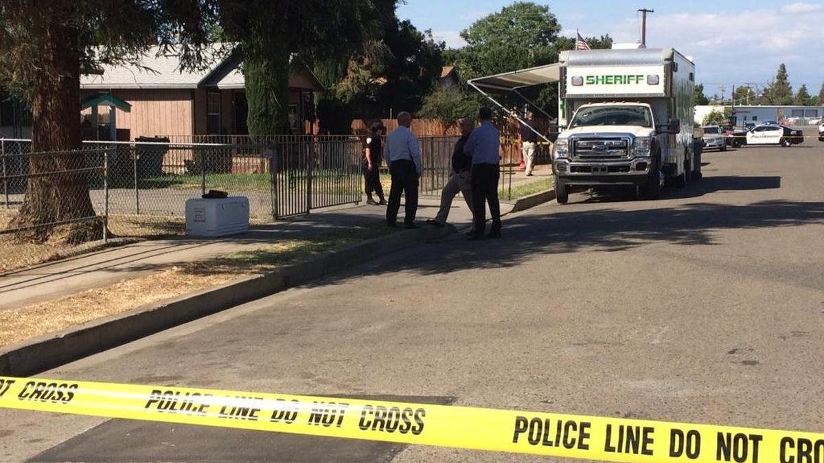 A gang member was shot Thursday by a police officer in Visalia.