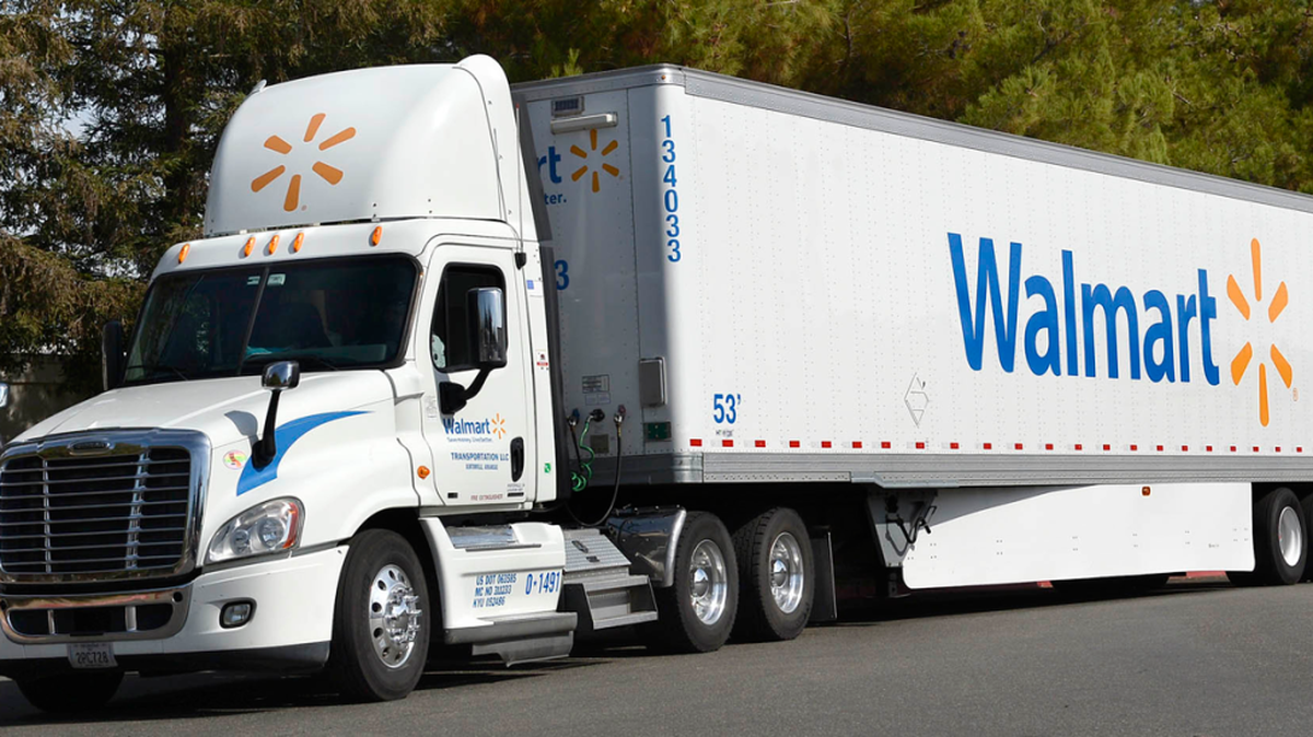 
File photo of a Walmart tractor-trailer truck.
