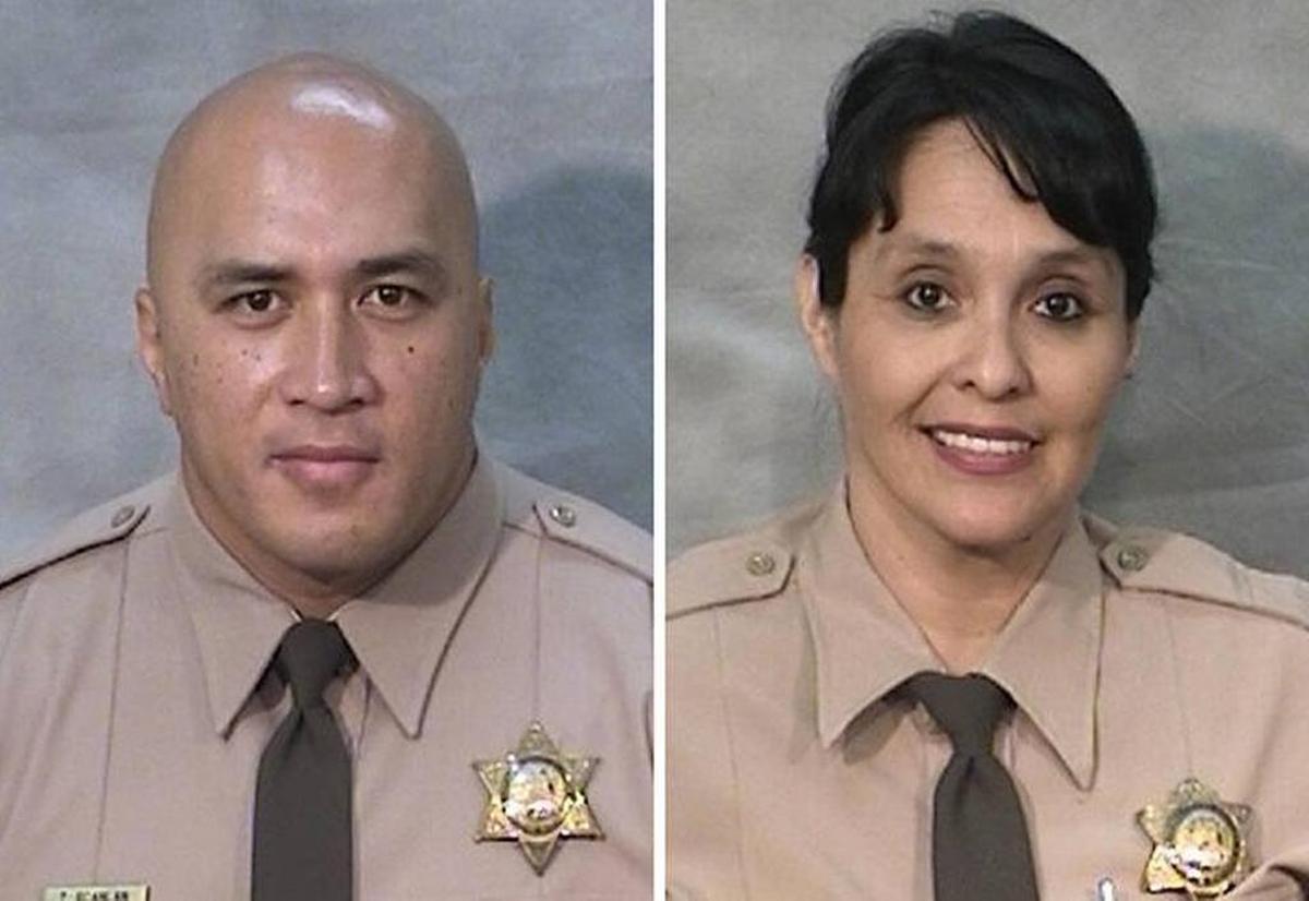 Toamalama Scanlan, left, and Juanita Davila were wounded in a September 2016 shooting in the lobby of the Fresno County Jail.