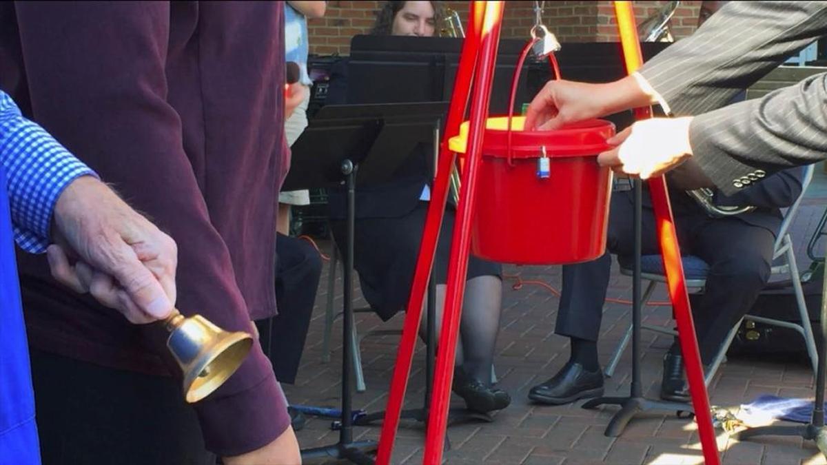 More volunteers rang bells at Salvation Army kettles in Fresno, but donations were down 8 percent from last year.