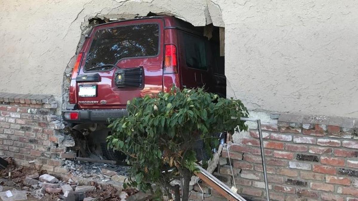 A Madera man died when the SUV driver hit the gas and not the brake and crashed into a bedroom.