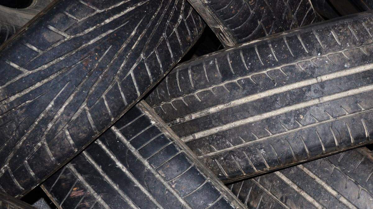 A file photo of used tires. You can recycle yours this weekend.