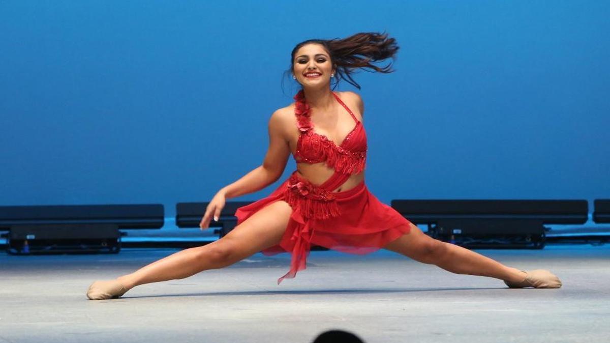 Miss Clovis talent competition featured Elise Barco dancing to ‘Feeling Good.’ She is a member of the Fresno State dance team.