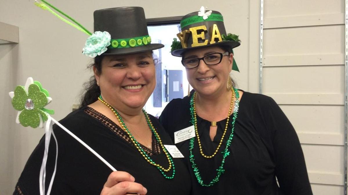 Emily Needham and Mayra Stone of the Clovis Chamber.