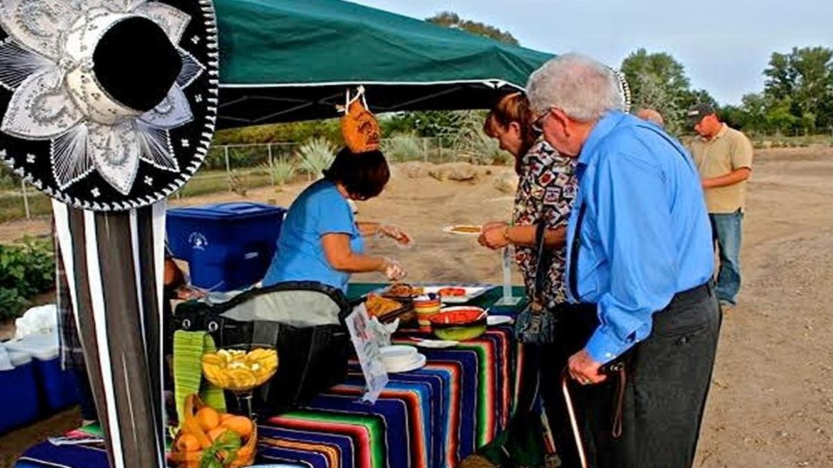 Tamales, chips and salsa and Mexican beer will be served in the Mexican garden.