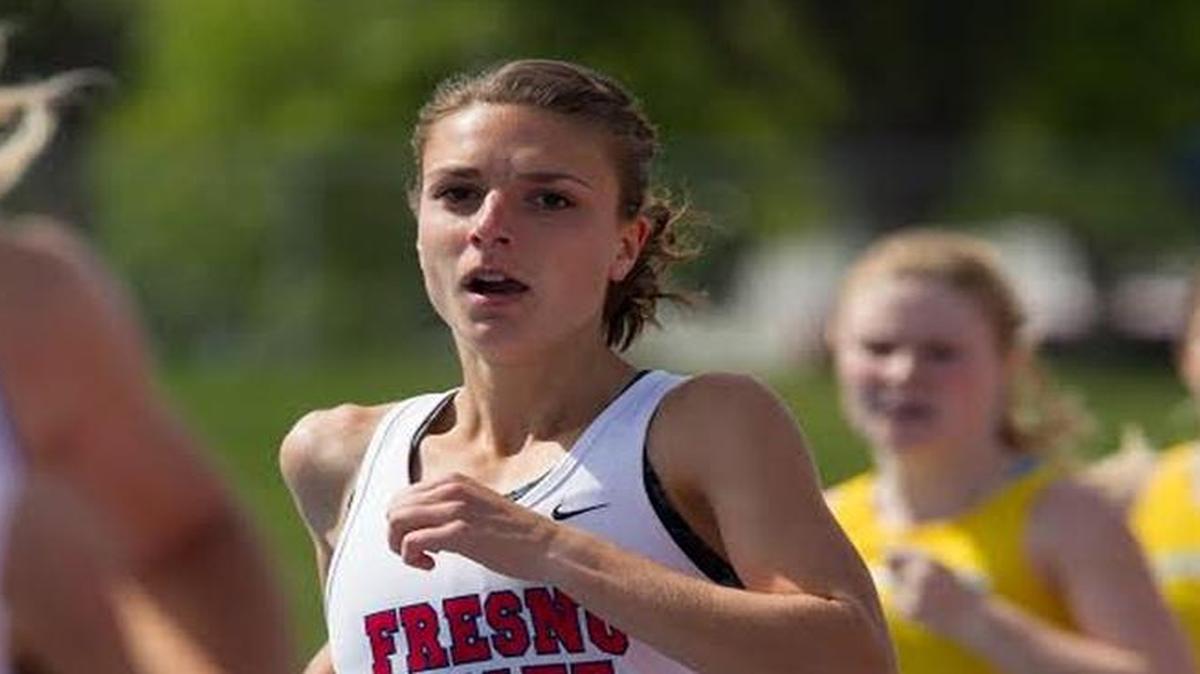 Fresno State’s Annemarie Schwanz, who competes in distance events, placed second in the women’s 1500-meter race at last year’s Mountain West conference championship meet. She set a new school record in the race at the Stanford Invitational on April 1.