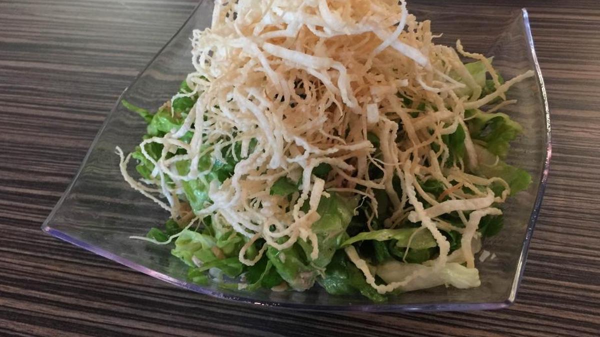 Ordering Chinese chicken salad from Sashimi Express is a great option at lunch.