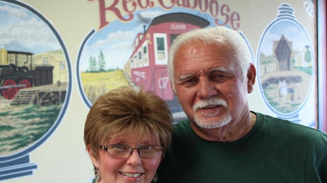 Richard and Teresa Claborn own the Red Caboose Cafe at Shaw and Academy avenues, east of Clovis.