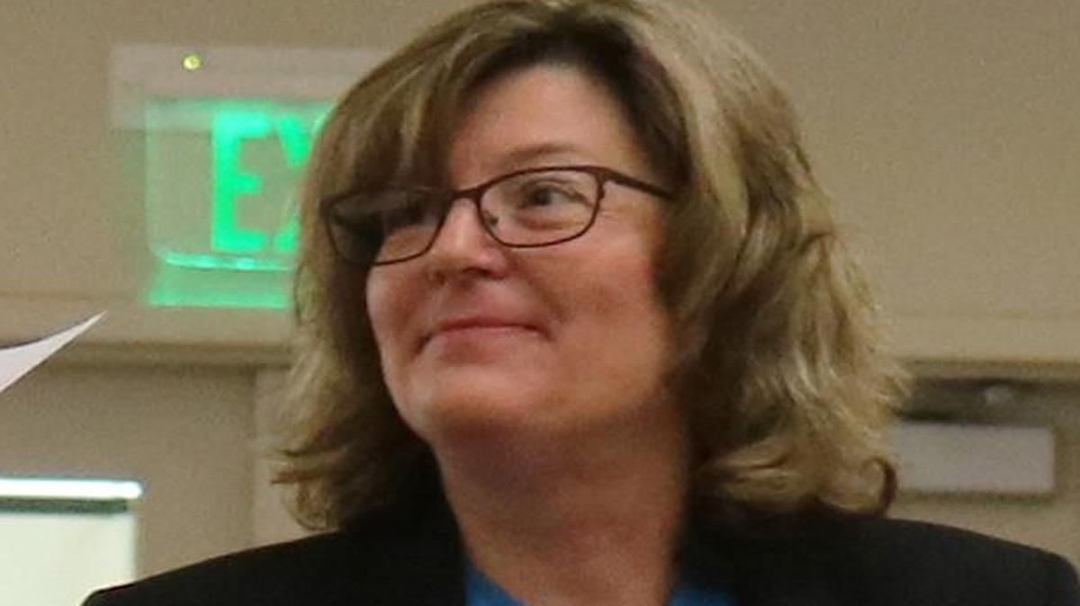 Lori A. Bennett speaks at a presidential search community forum at Clovis Community College last month. She will be the college’s second president, pending board approval at its June 14 meeting. Current president Deborah Ikeda is retiring after 35 years with State Center Community College District.