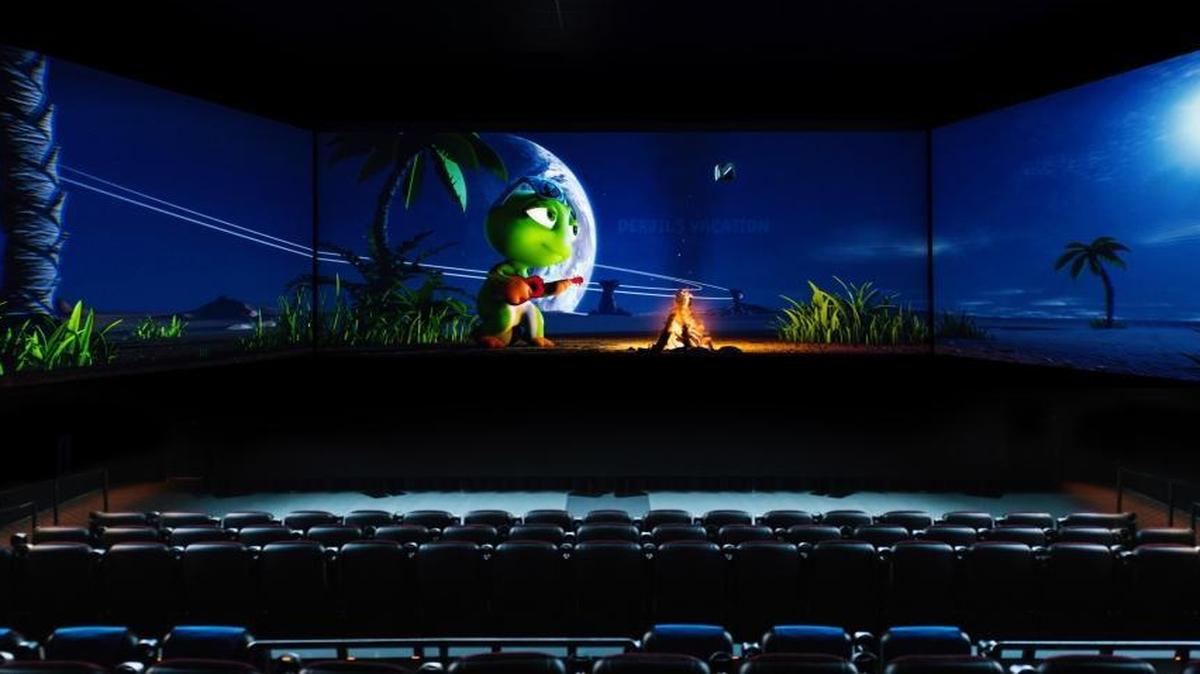 Barco Escape offers viewers a panoramic, multi-screen experience of hit films at Sierra Vista Cinemas 16.