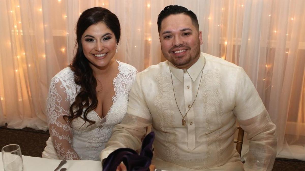 Danielle and Alex Michalski wed on Nov. 19, surrounded by 150 friends and family members — including several who were present when Alex proposed on Santa Claus Lane last year.