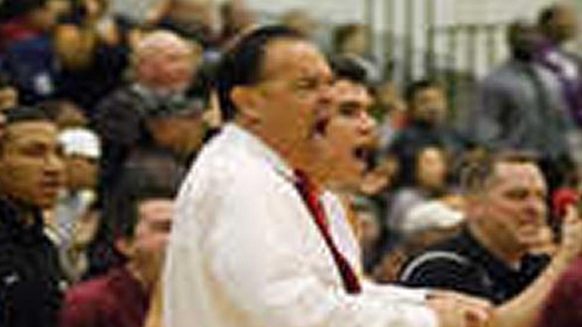 Clovis West coach Tom Orlich during a 2010-11 season boys basketball game against Clovis East.