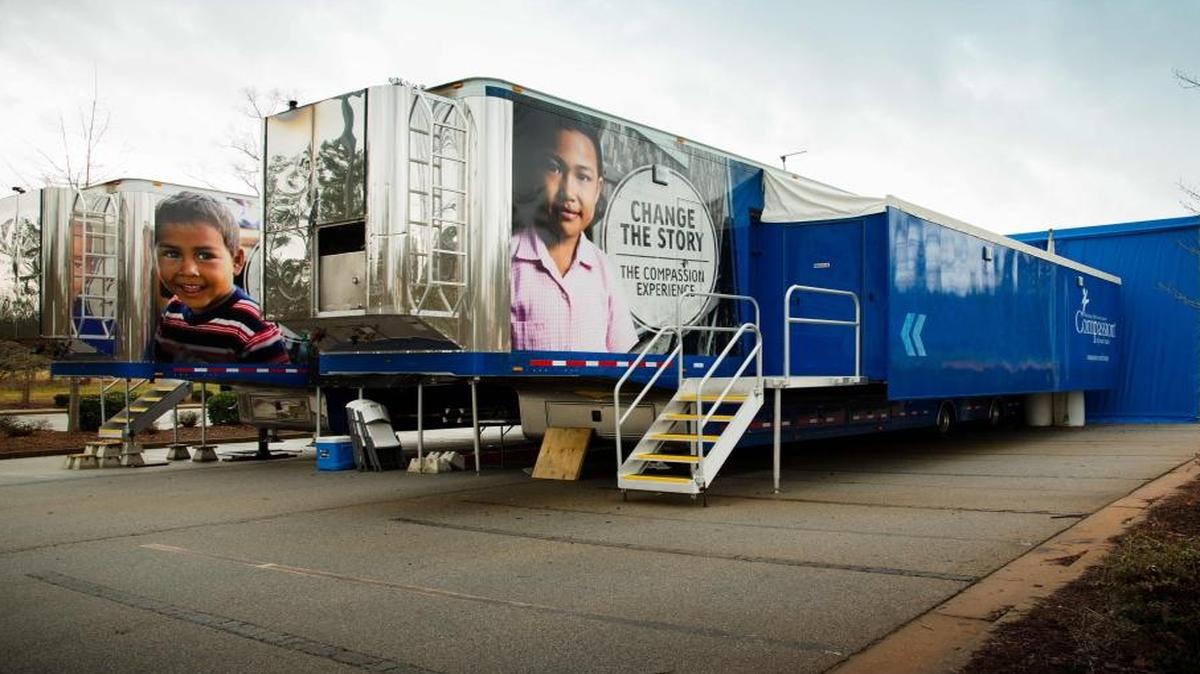 Visitors to The Compassion Experience will have the opportunity to tour two different trucks that have been outfitted to simulate typical homes found in third world countries.