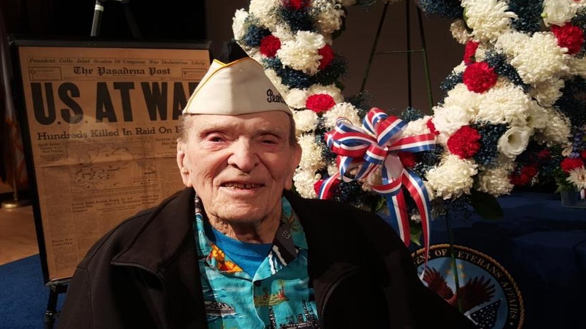 Ed Waldron, U.S. Navy veteran and Pearl Harbor survivor.