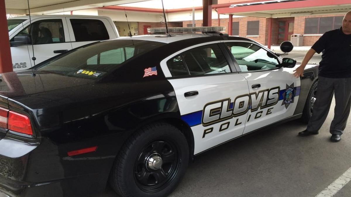 Clovis Police Sgt. John Willow is the mastermind behind the department’s new vehicle design, shown here on a Dodge Charger.