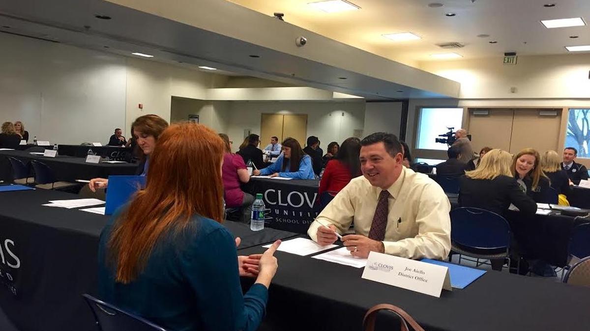 Clovis Unified School District interviewed about 300 prospective teachers at their Jan. 29 job fair. The district plans to hire about 200 teachers for the 2016-17 school year.
