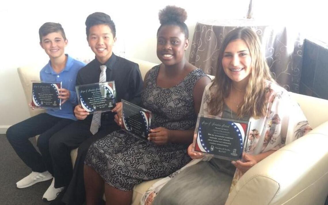 Clovis middle schoolers named Hope of America for excelling in academics, sports and community service