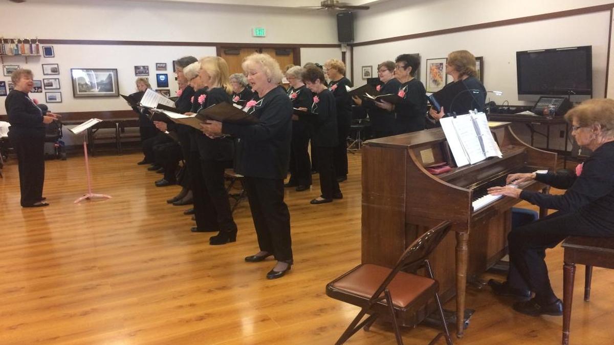 Melodears Choir performs for Jolly Times at Clovis Senior Activity Center on Oct. 13.