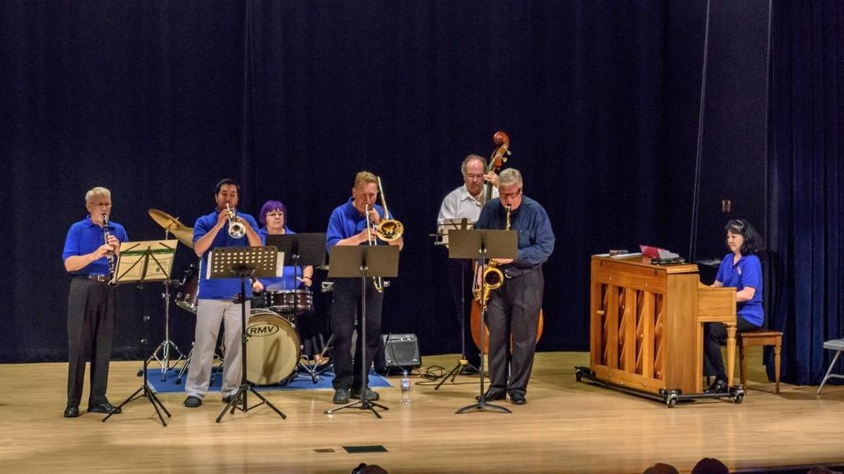 Clovis Community Band performs in May.