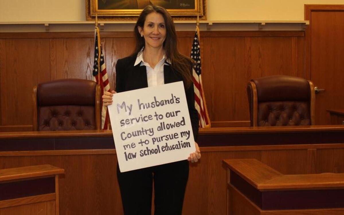 Monique Taylor is using her husband’s G.I. benefits to attend San Joaquin College of Law in Clovis.