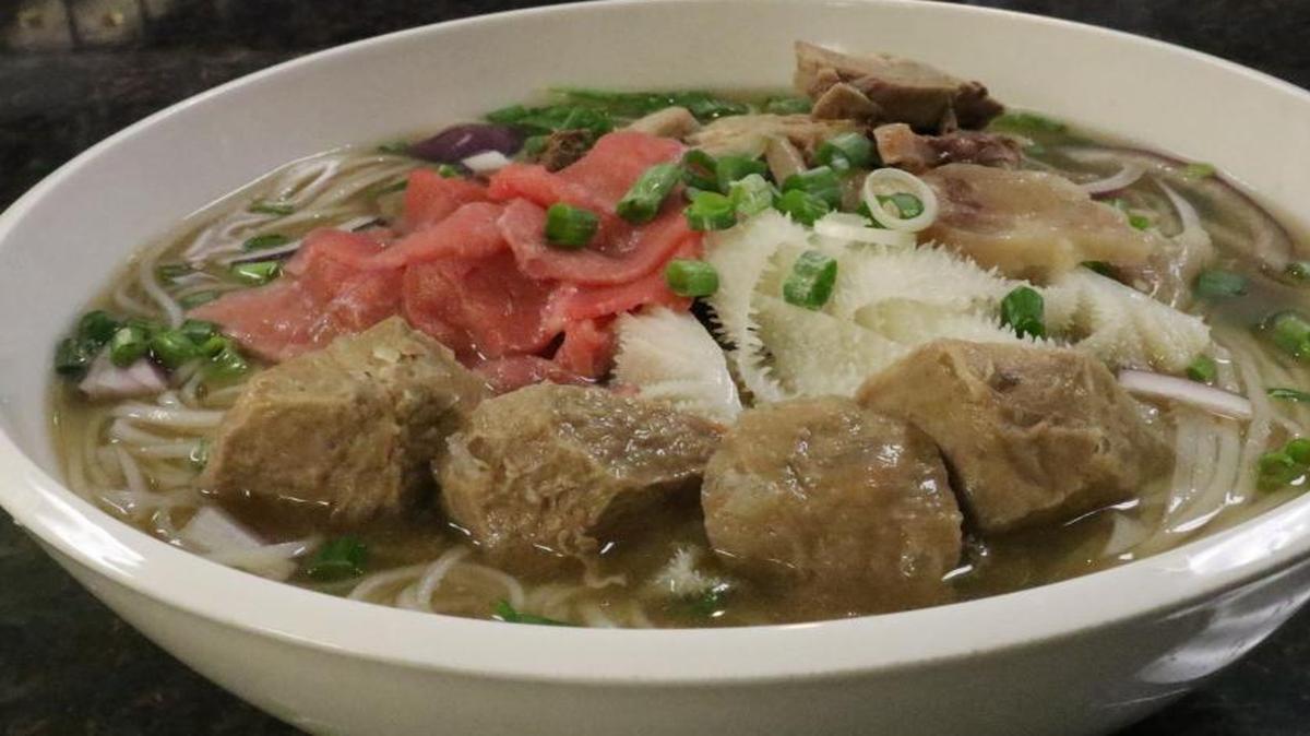 Pho Beef Combination is one of nine pho dishes available at Pho Delite.