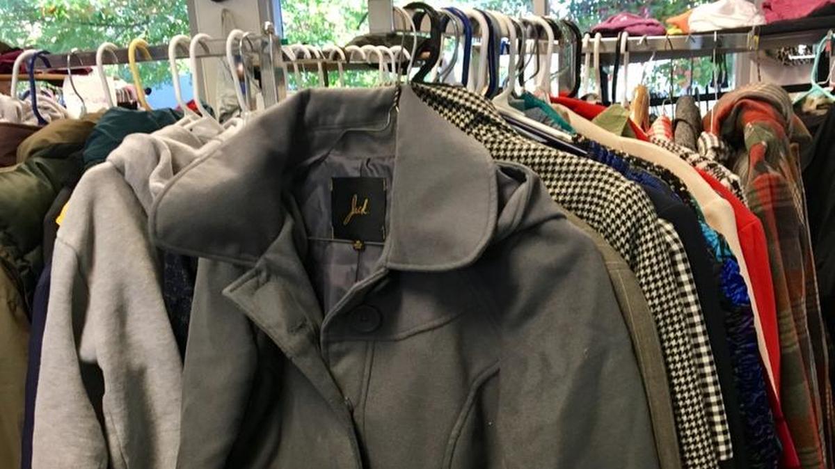 Wolf Rack carries clothing in all sizes for families in need.