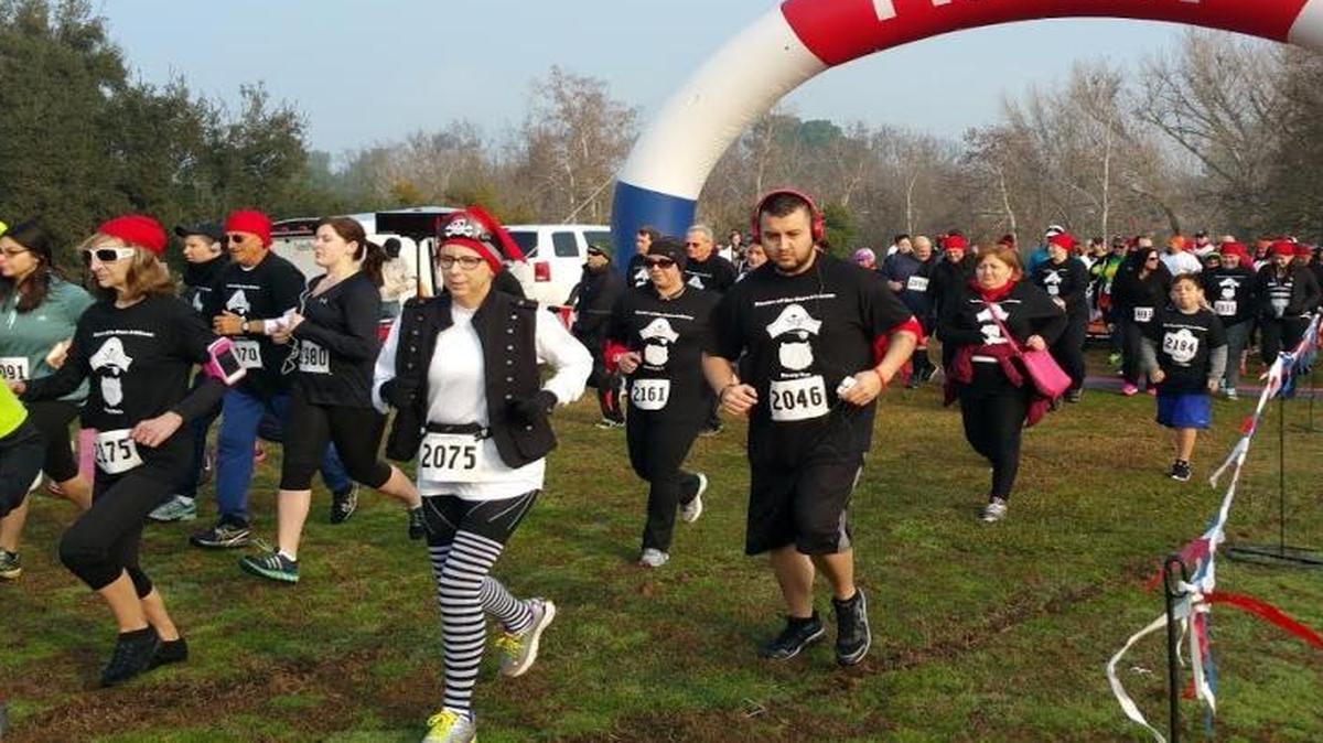 Runners at last year’s Pirate 5k Booty Run.