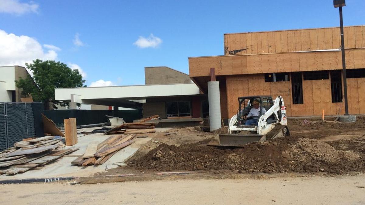 A fully working EECU branch will open in August on the Clovis West High School campus. About 3,000 square feet of existing classrooms are being remodeled and about 2,000 square feet of new construction is being added to the site.