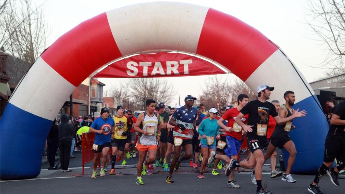 About 1,200 runners took part in the inaugural Big Hat Half Marathon on Feb. 20.