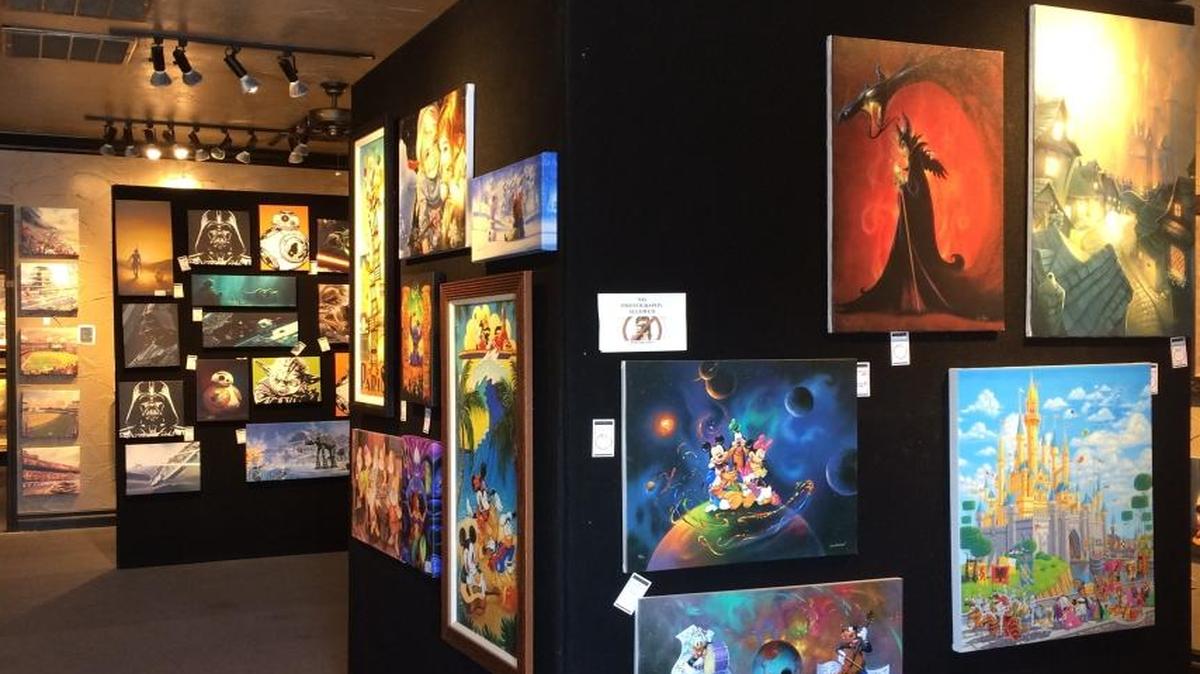 Customers can find everything from Disney animation to landscapes to western and biblical paintings on the walls of Masters Gallery in Old Town Clovis.