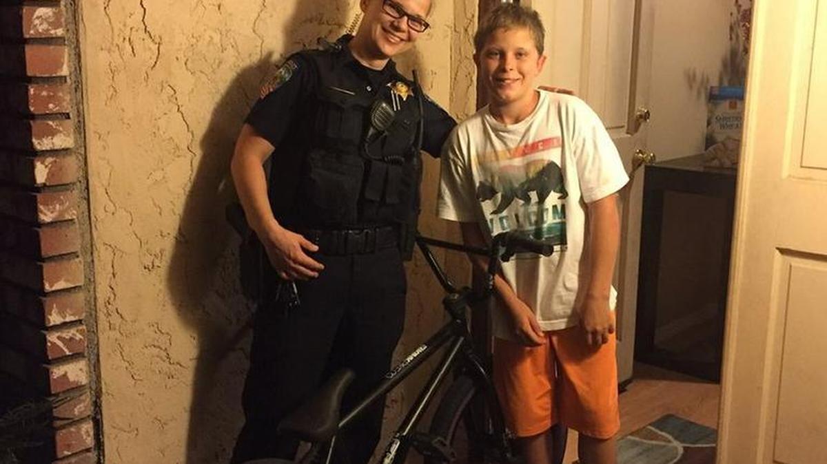 Clovis police returned a bike that was stolen from a boy who was in a Clovis Taco Bell. The thief dismantled the bicycle, but police recovered it and reassembled the bike before returning it to the boy.
