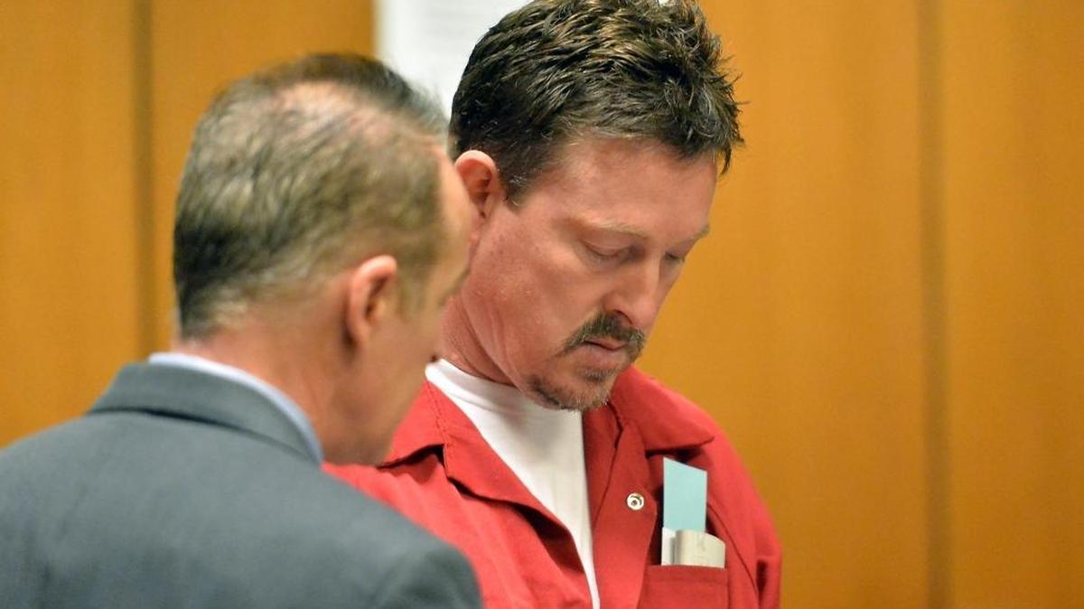 Dave McCann, right, appears for his arraignment which was postponed with public defense attorney, Scott Baly, on Friday, May 13, 2016, in Fresno County Superior Court in Fresno. McCann is being held on two counts of murder with a special circumstance in the stabbing deaths of his estranged wife and mother-in-law in Clovis days earlier.
