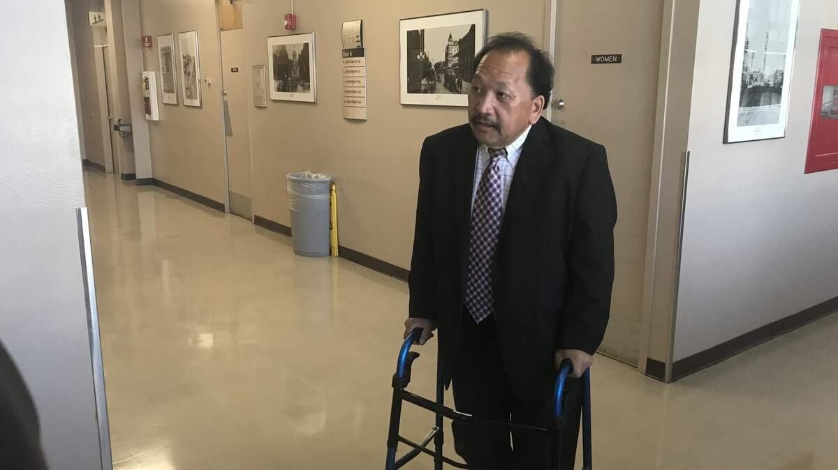 Controversial Hmong radio host Pao Xiong, 61,  heads to a Fresno courtroom on Thursday, June 7, 2018, to face charges of elderly abuse for allegedly assaulting an elderly man inside the B.F. Sisk Courthouse in May 2017. Xiong contends he struck his 67-year-old cousin, Chai, Choua Xiong, in self defense.